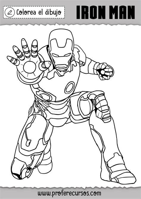 Dibujos De Iron Man Para Colorear Dibujos De Marvel Para Pintar