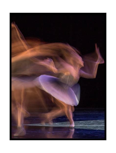Art Print Dancer In Slow Motion 12x16 Performance Blurry Motion
