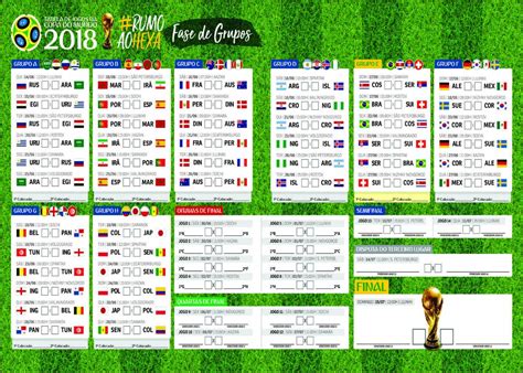 tabela da copa do mundo 2018 na rússia