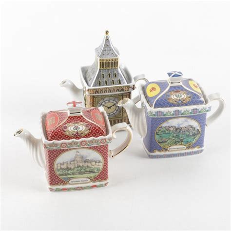 James Sadler English Teapots Big Ben Windsor Castle Edinburgh Made