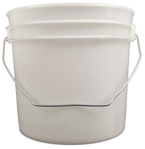 1 Gallon Round Plastic Buckets W Wire Bale Handle 24 Pack