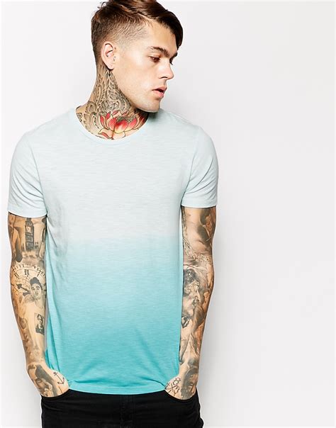 Premium Mens Dip Dyed T Shirtfancy Dip D Blue T Shirtcustom 100