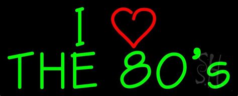 Green Love 80s Led Neon Sign I Love 80s Neon Signs Everything Neon