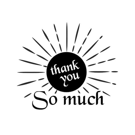 Premium Vector Thank You So Much Typography T Shirt Design