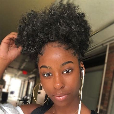 Natural Hair Beauty Beauty Skin Black Girls Hairstyles Messy Hairstyles Curly Hair Styles
