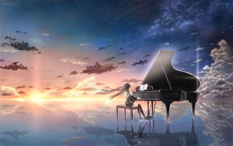 55 Anime Piano Wallpapers Download At Wallpaperbro Piano Anime