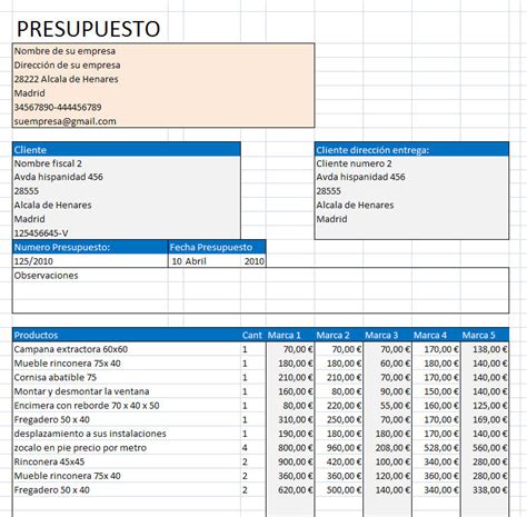 Plantilla Excel De Presupuesto Kulturaupice