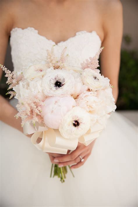 Elegant Pink And Cream Bridal Bouquet Elizabeth Anne Designs The