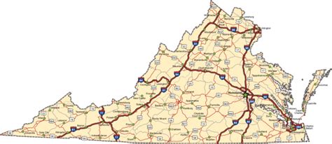 Virginia Highway Map Stock Illustration Download Image Now Istock