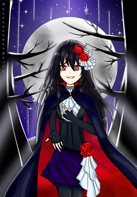 Vampire Anime Girl By Ravenjasperquinn By Ravenjasperquinn On Deviantart