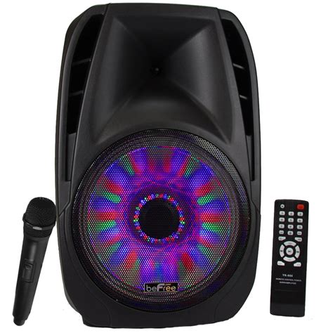 Befree Sound 15 Inch Bluetooth Tailgate Speaker With Sound Volume Reactive Lights