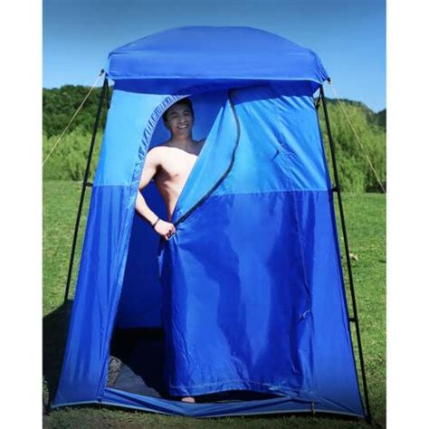 kingcamp camping shower tent outdoor mesh floor privacy