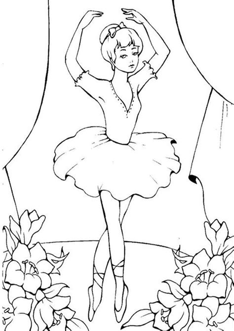 Ballerina Printable Coloring Pages Printable Blank World