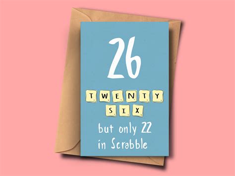 Funny 26th Birthday Cardturning 26twenty Sixth Brithday For Etsy Uk