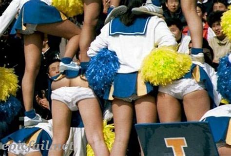 Cheerleader Fail Cheer Leading Oops Moments Blue Image