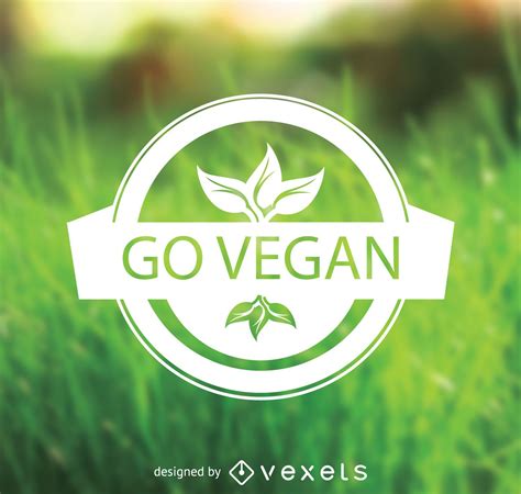 Go Vegan Emblem Vector Download