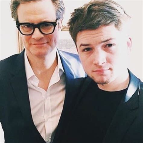 Taron Egerton And Colin Firth Kingsman