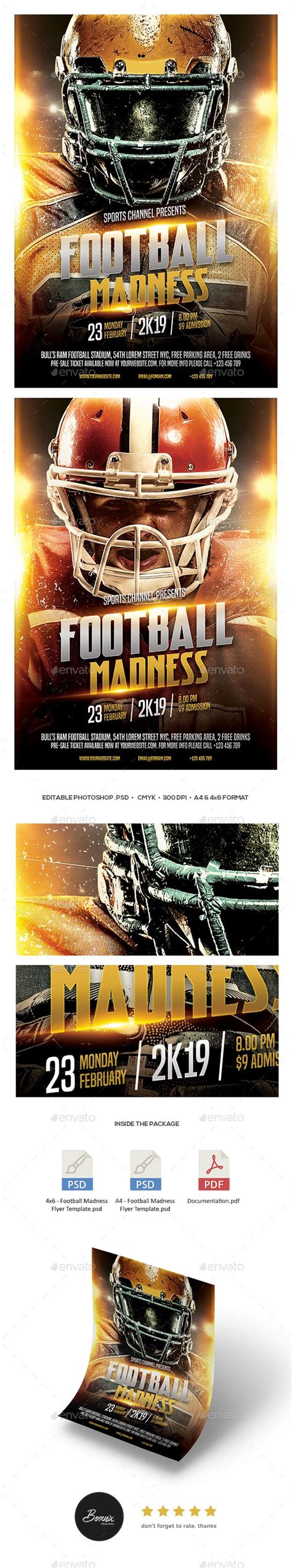 Football Madness Flyer By Bornx Graphicriver