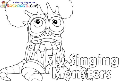 My Singing Monsters Bowgart Coloring Pages Printable Free