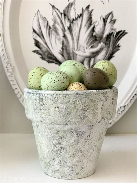 Terracotta pots naturally pull the water from the soil and into the pot, which is perfect for plants that require infrequent watering. How to Age Terracotta Pots with Paint - 2 Bees in a Pod