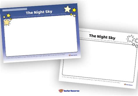 Day And Night Sky Worksheets For Kindergarten