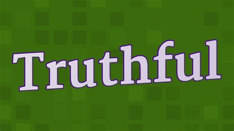 Truthful Pronunciation How To Pronounce Truthful Youtube