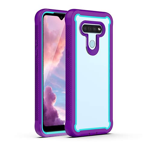 Tjs Phone Case Compatible For Lg Stylo 6 Dual Layer Heavy Duty