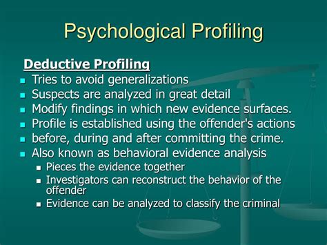 Ppt Criminal Profiling Powerpoint Presentation Free Download Id