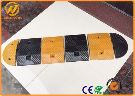 Reflective Temporary Rubber Speed Bump Security Residential Heavy