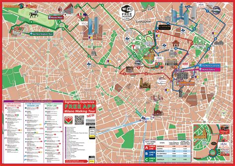 Mapa Turistico De Milao Para Imprimir Viajar Italia Images