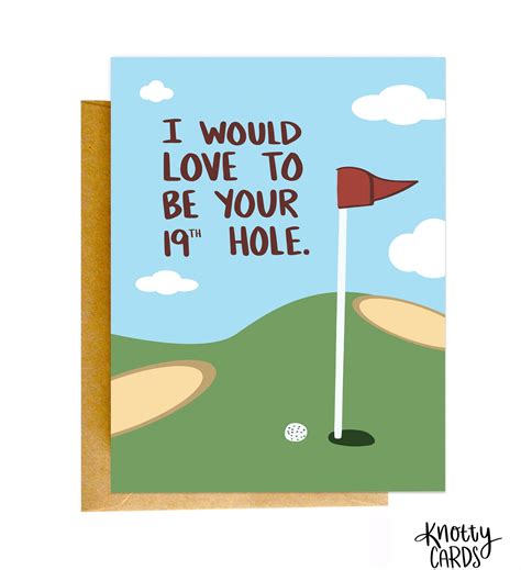 Funny Naughty Card Birthday Card Golf Card Card Etsy