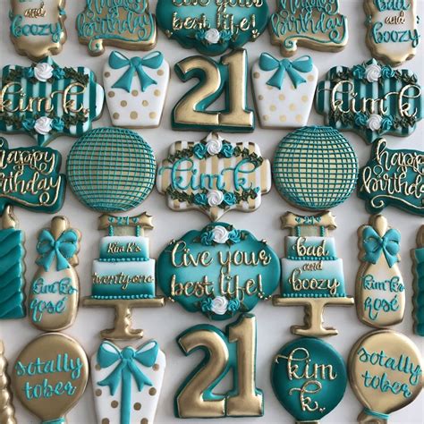 Happy 21st Birthday Kim In 2023 Sugar Cookies Decorated Happy