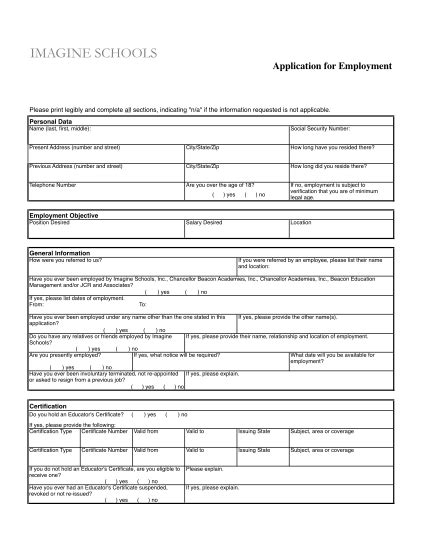 210 Printable Generic Job Application Page 6 Free To Edit Download