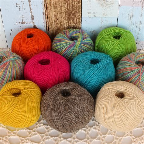 Natural Sheep Wool Yarn Knitting And Crochet Yarn 100 Wool Etsy
