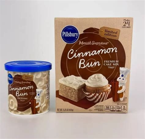 Pillsbury Limited Edition Creamy Supreme Cinnamon Bun Frosting Cake Mix
