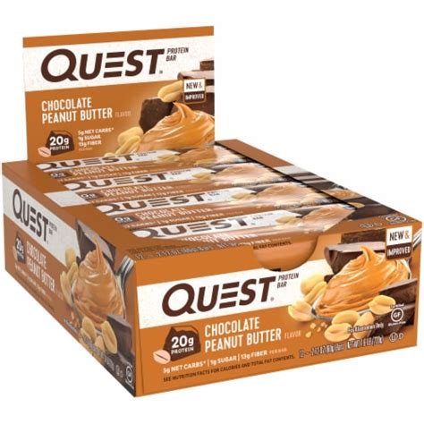 Quest Chocolate Peanut Butter Protein Bars 12 Ct Dillons Food Stores