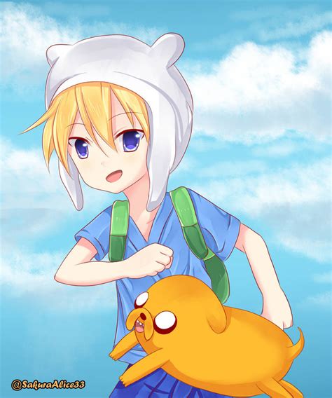 Anime Finn And Jake By Sakuraalice33 On Deviantart