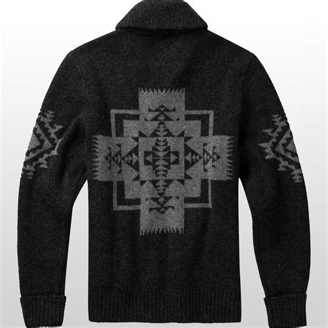 Pendleton Chief Joseph Shetland Zip Card Sweater Mens Clothing