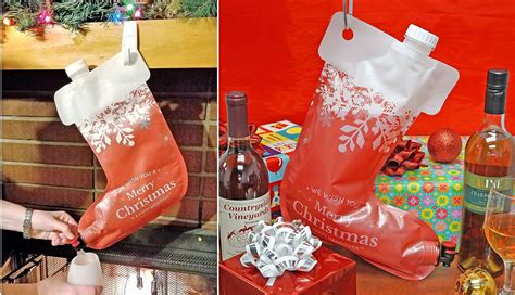Amazon Is Selling A Christmas Wine Stocking That Holds Two Litres To Keep You Topped Over The