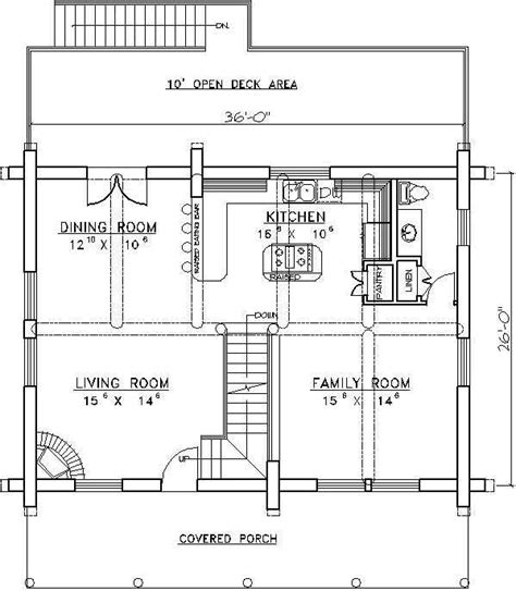 Log Cabin House Plan 2 Bedrooms 2 Bath 2591 Sq Ft Plan 34 125