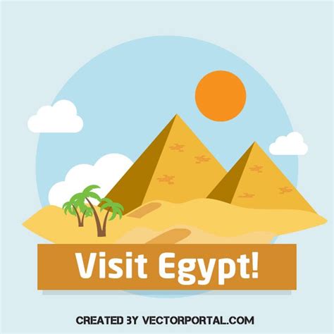 Visit Egypt Poster Royalty Free Stock Svg Vector