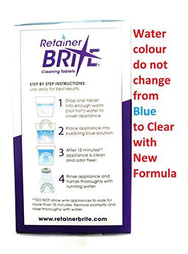Retainer Brite Cleaning Tablets For Removable Appliances Including