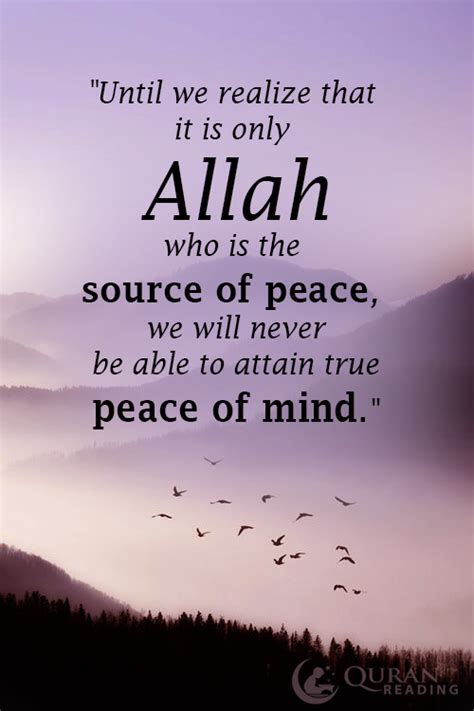 Only Allah Who Is The Source Of Peace Allah Islamic Quotes Allah