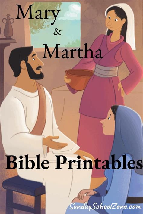 Mary And Martha Sisters To Lazarus Archives In 2020 Childrens Bible