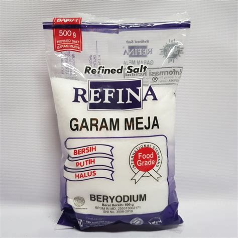 Jual Harga Promo Garam Refina Garam Meja Beryodium 500 Gr Indonesia