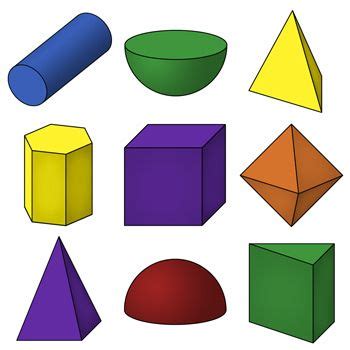 Basic D Shapes Clip Art D Geometric Shapes Clip Art Geometric Shapes