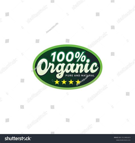 100 Fresh Organic Food Labels Badges Stock Vector Royalty Free