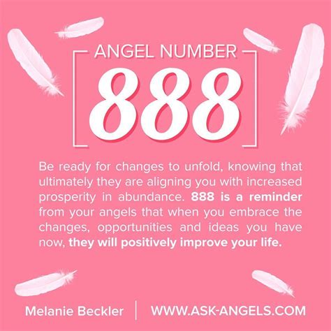 Do you ever see number sequences like 888? Your angels are ...