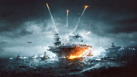 Download Wallpaper 3840x2160 Warship Battle Video Game 4k Wallpaper