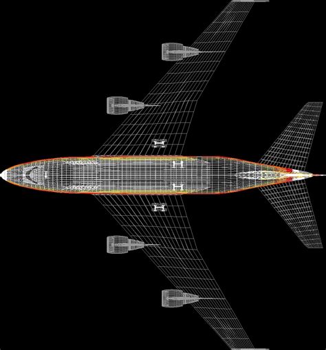 Boeing 747 Airplane Dwg Plan For Autocad Designs Cad
